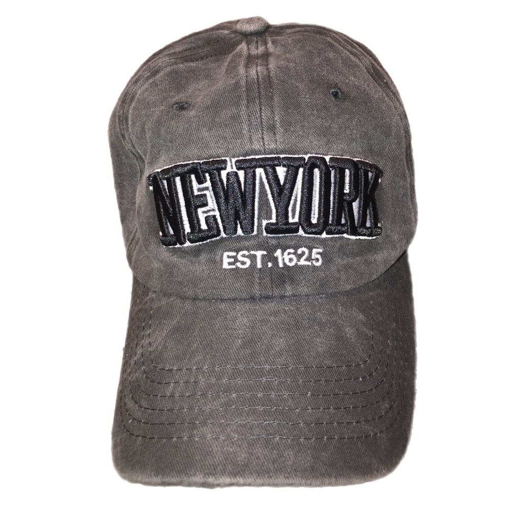 New York Grey Adjustable Hat Baseball Cap